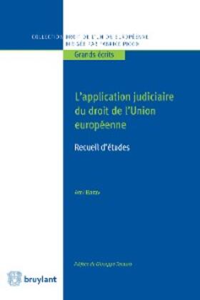 Barav | L'application judiciaire du droit de l'Union européenne | E-Book | sack.de