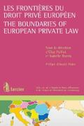 Poillot / Rueda |  Les frontières du droit privé européen / The Boundaries of European Private Law | eBook | Sack Fachmedien