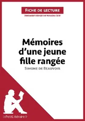 Cerf |  Mémoires d'une jeune fille rangée de Simone de Beauvoir (Fiche de lecture) | eBook | Sack Fachmedien