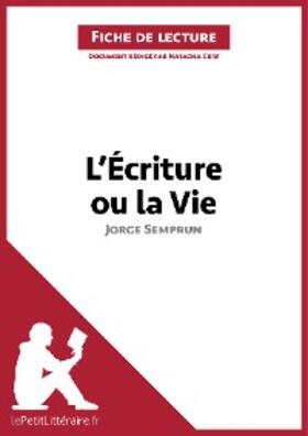 Cerf |  L'Écriture ou la Vie de Jorge Semprun (Fiche de lecture) | eBook | Sack Fachmedien