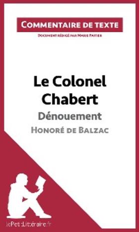 Paitier | Le Colonel Chabert de Balzac - Dénouement | E-Book | www.sack.de