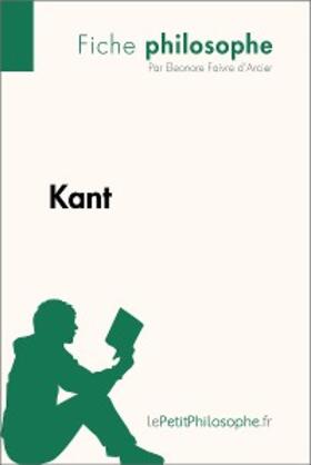 Faivre d'Arcier |  Kant (Fiche philosophe) | eBook | Sack Fachmedien