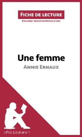 Cerf |  Une femme d'Annie Ernaux (Fiche de lecture) | eBook | Sack Fachmedien