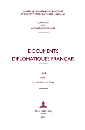 Ministère des Affaires étrangères | Documents diplomatiques français | E-Book | www.sack.de