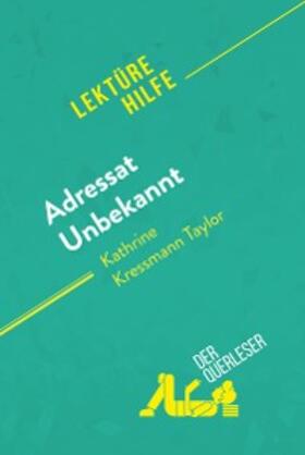 Guihéneuf / Randal |  Adressat Unbekannt von Kathrine Kressmann Taylor (Lektürehilfe) | eBook | Sack Fachmedien