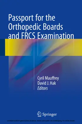 Mauffrey / Hak |  Passport for the Orthopedic Boards and FRCS Examination | eBook | Sack Fachmedien