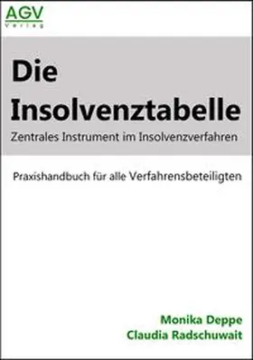 Deppe / Radschuwait | Die Insolvenztabelle | Buch | 978-3-00-074348-1 | sack.de