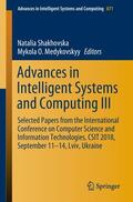 Medykovskyy / Shakhovska |  Advances in Intelligent Systems and Computing III | Buch |  Sack Fachmedien