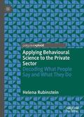 Rubinstein |  Applying Behavioural Science to the Private Sector | Buch |  Sack Fachmedien
