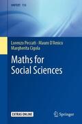 Peccati / Cigola / D'Amico |  Maths for Social Sciences | Buch |  Sack Fachmedien