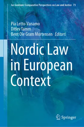 Letto-Vanamo / Tamm / Gram Mortensen | Nordic Law in European Context | E-Book | sack.de