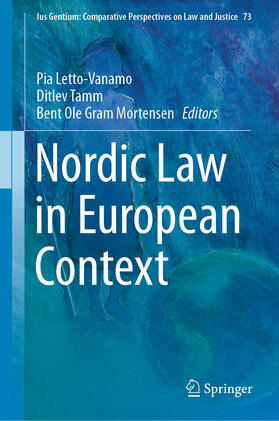 Letto-Vanamo / Tamm / Gram Mortensen | Nordic Law in European Context | E-Book | sack.de