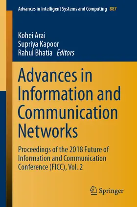 Arai / Kapoor / Bhatia |  Advances in Information and Communication Networks | eBook | Sack Fachmedien