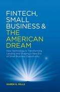 Harvard University |  Mills, K: Fintech, Small Business & the American Dream | Buch |  Sack Fachmedien