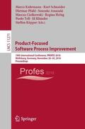 Kuhrmann / Schneider / Pfahl |  Product-Focused Software Process Improvement | Buch |  Sack Fachmedien
