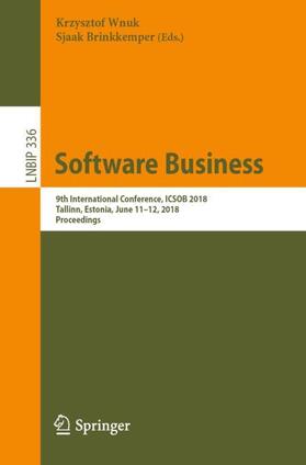 Brinkkemper / Wnuk | Software Business | Buch | 978-3-030-04839-6 | sack.de