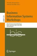 Paschke / Abramowicz |  Business Information Systems Workshops | Buch |  Sack Fachmedien