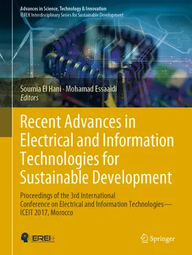 El Hani / Essaaidi | Recent Advances in Electrical and Information Technologies for Sustainable Development | E-Book | sack.de