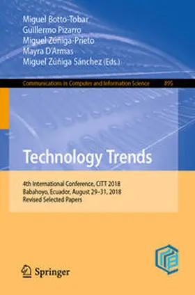 Botto-Tobar / Pizarro / Zúñiga-Prieto | Technology Trends | E-Book | www.sack.de
