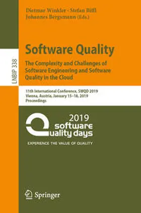 Winkler / Biffl / Bergsmann | Software Quality: The Complexity and Challenges of Software Engineering and Software Quality in the Cloud | E-Book | sack.de