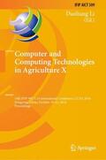Li |  Computer and Computing Technologies in Agriculture X | Buch |  Sack Fachmedien