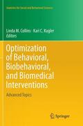 Kugler / Collins |  Optimization of Behavioral, Biobehavioral, and Biomedical Interventions | Buch |  Sack Fachmedien