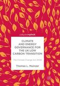 Muinzer |  Climate and Energy Governance for the UK Low Carbon Transition | Buch |  Sack Fachmedien