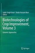 Wani / Gosal |  Biotechnologies of Crop Improvement, Volume 3 | Buch |  Sack Fachmedien