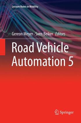 Beiker / Meyer | Road Vehicle Automation 5 | Buch | 978-3-030-06934-6 | sack.de
