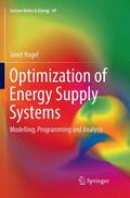 Nagel |  Optimization of Energy Supply Systems | Buch |  Sack Fachmedien