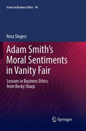 Slegers |  Adam Smith¿s Moral Sentiments in Vanity Fair | Buch |  Sack Fachmedien