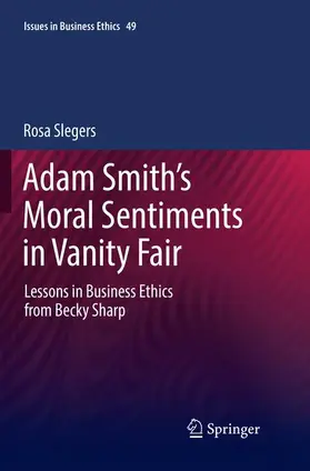 Slegers |  Adam Smith's Moral Sentiments in Vanity Fair | Buch |  Sack Fachmedien