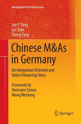 Yang / Tang / Chen | Chinese M&As in Germany | Buch | 978-3-030-07598-9 | sack.de