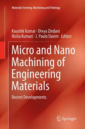 Kumar / Davim / Zindani |  Micro and Nano Machining of Engineering Materials | Buch |  Sack Fachmedien