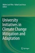 Leal-Arcas / Leal Filho |  University Initiatives in Climate Change Mitigation and Adaptation | Buch |  Sack Fachmedien