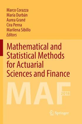 Corazza / Durbán / Sibillo |  Mathematical and Statistical Methods for Actuarial Sciences and Finance | Buch |  Sack Fachmedien