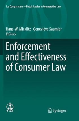 Saumier / Micklitz |  Enforcement and Effectiveness of Consumer Law | Buch |  Sack Fachmedien