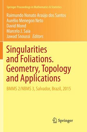 Araújo dos Santos / Menegon Neto / Snoussi | Singularities and Foliations. Geometry, Topology and Applications | Buch | 978-3-030-08826-2 | sack.de