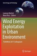 Ricci / Battisti |  Wind Energy Exploitation in Urban Environment | Buch |  Sack Fachmedien