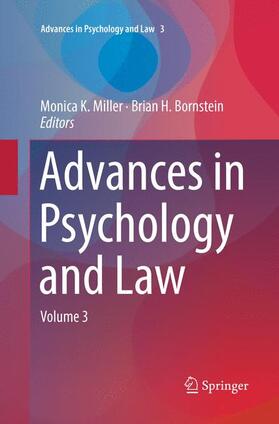 Bornstein / Miller |  Advances in Psychology and Law | Buch |  Sack Fachmedien