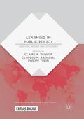 Dunlop / Trein / Radaelli |  Learning in Public Policy | Buch |  Sack Fachmedien