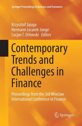 Jajuga / Orlowski / Locarek-Junge | Contemporary Trends and Challenges in Finance | Buch | 978-3-030-09435-5 | sack.de