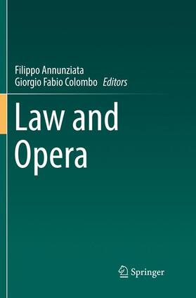 Colombo / Annunziata | Law and Opera | Buch | 978-3-030-09845-2 | sack.de