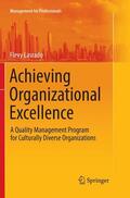 Lasrado |  Achieving Organizational Excellence | Buch |  Sack Fachmedien