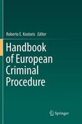 Kostoris |  Handbook of European Criminal Procedure | Buch |  Sack Fachmedien