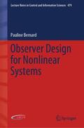 Bernard |  Observer Design for Nonlinear Systems | Buch |  Sack Fachmedien