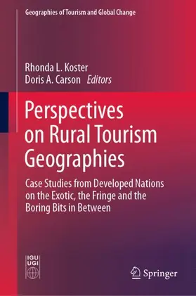 Carson / Koster |  Perspectives on Rural Tourism Geographies | Buch |  Sack Fachmedien