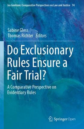 Richter / Gless | Do Exclusionary Rules Ensure a Fair Trial? | Buch | 978-3-030-12522-6 | sack.de
