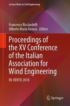 Avossa / Ricciardelli | Proceedings of the XV Conference of the Italian Association for Wind Engineering | Buch | 978-3-030-12814-2 | sack.de