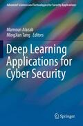 Tang / Alazab |  Deep Learning Applications for Cyber Security | Buch |  Sack Fachmedien
